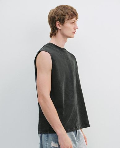  URBAN REVIVO - Áo ba lỗ nam phong cách tối giản 