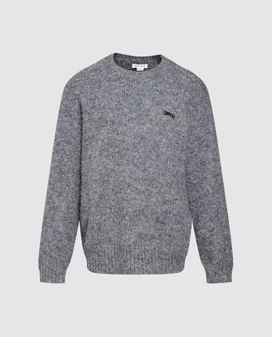  URBAN REVIVO - Áo sweatshirt nữ cổ tròn tay dài phối chữ 