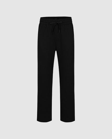  URBAN REVIVO - Quần ống đứng nam lưng thun phối dây rút 