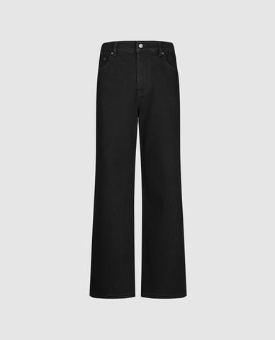  URBAN REVIVO - Quần jeans nam ống rộng thời trang 