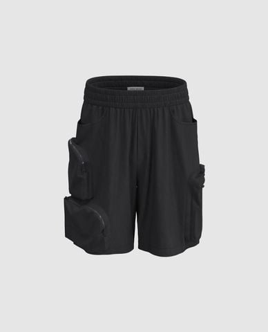  URBAN REVIVO - Quần short nam ngang gối Vogue 