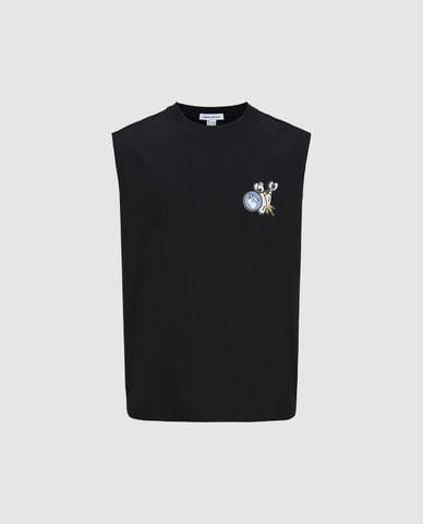  URBAN REVIVO - Áo sát nách nam cổ tròn trẻ trung 