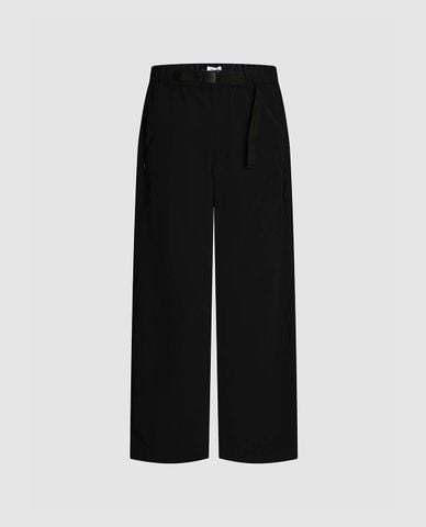  URBAN REVIVO - Quần nam ống rộng phối dây đai hiện đại 