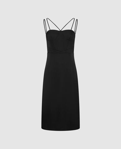  URBAN REVIVO - Đầm hai dây mini phom ôm 