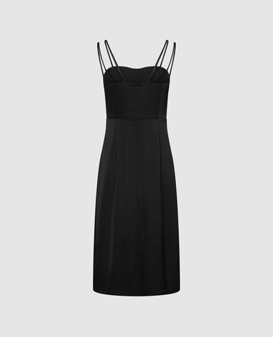  URBAN REVIVO - Đầm hai dây mini phom ôm 