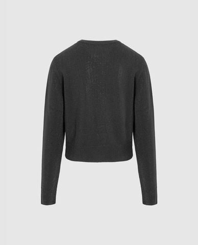  URBAN REVIVO - Áo khoác cardigan nữ cổ tròn tay dài 