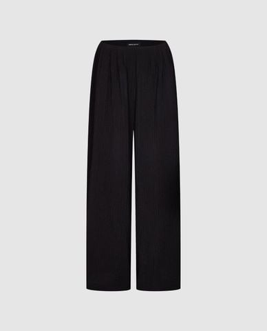  URBAN REVIVO - Quần nữ ống rộng xếp ly 