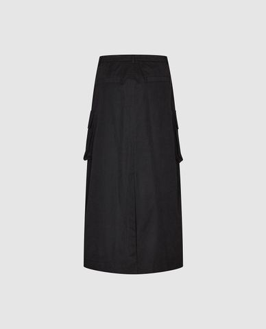  URBAN REVIVO - Chân váy phom suông midi túi hộp 