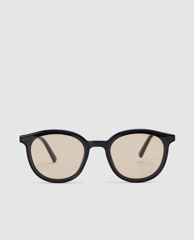  URBAN REVIVO - Kính mát nam gọng tròn cổ điển 