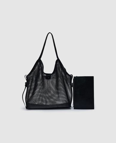  URBAN REVIVO - Túi đeo vai nữ dạng lưới năng động 