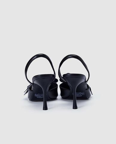  URBAN REVIVO - Giày sandals cao gót nữ mũi nhọn phối nơ 