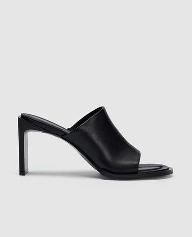  URBAN REVIVO - Giày mules cao gót nữ mũi tròn 