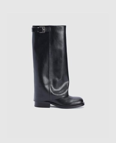  URBAN REVIVO - Giày boots nữ cổ cao khóa gài 