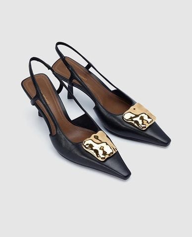  URBAN REVIVO - Giày sandals cao gót nữ mũi nhọn 