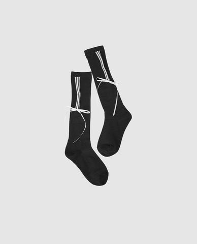  URBAN REVIVO - Vớ nữ cổ cao phối nơ hiện đại 