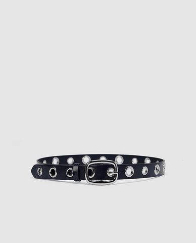  URBAN REVIVO - Thắt lưng nữ đục lỗ bản nhỏ 