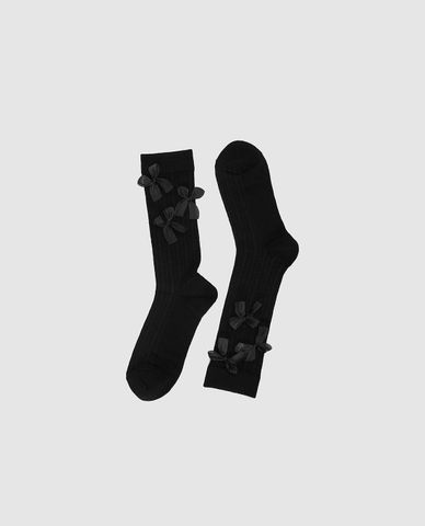  URBAN REVIVO - Vớ nữ cổ cao phối nơ 