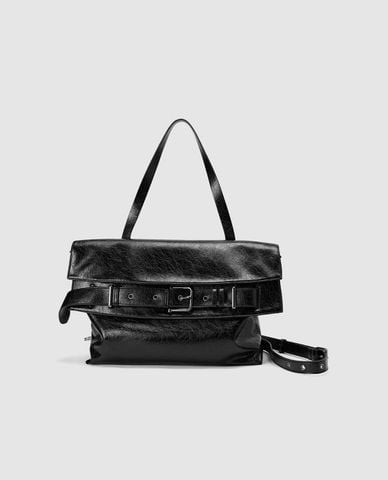  URBAN REVIVO - Túi đeo vai nữ phom chữ nhật đai ngang 