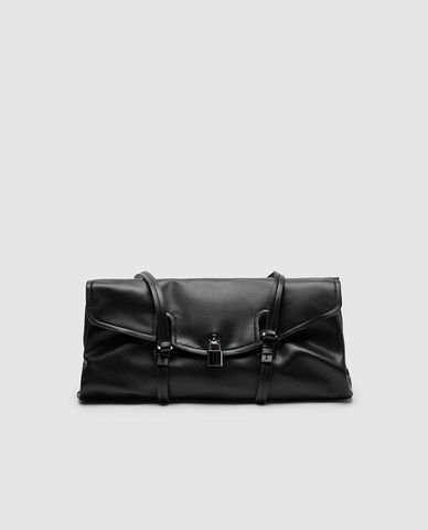  URBAN REVIVO - Túi đeo vai nữ phom chữ nhật khóa gài 