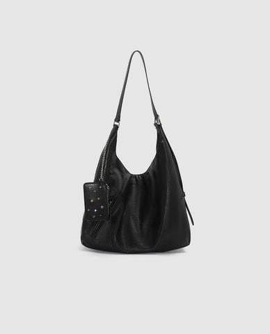  URBAN REVIVO - Túi đeo vai nữ kèm ví mini đính charm 