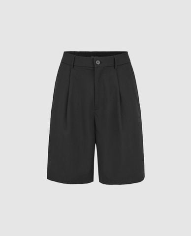  URBAN REVIVO - Quần short nam ống rộng hiện đại 