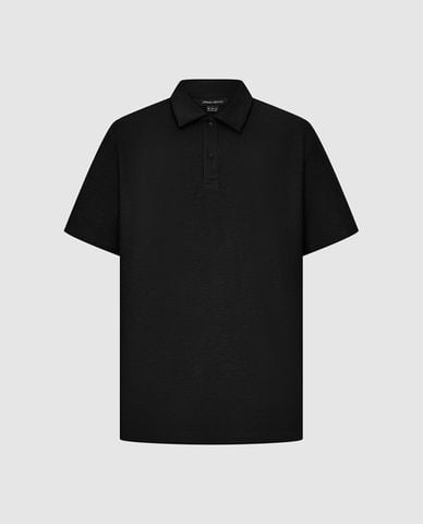  URBAN REVIVO - Áo polo nam cổ bẻ tay ngắn thanh lịch 