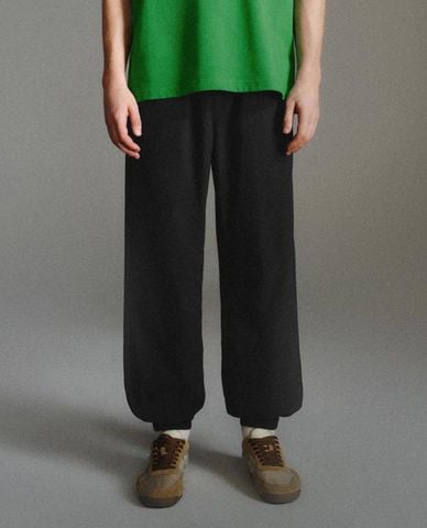  URBAN REVIVO - Quần jogger nam lưng thun phối dây rút 