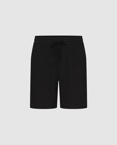  URBAN REVIVO - Quần short nam ngang gối phối dây rút 