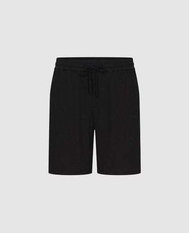  URBAN REVIVO - Quần short nam ngang gối phối dây rút 
