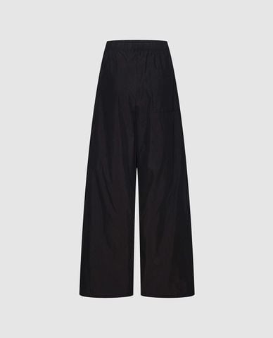  URBAN REVIVO - Quần nam ống rộng dây rút xếp nếp 