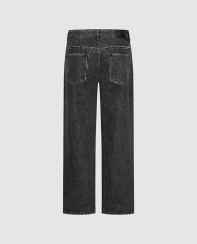  URBAN REVIVO - Quần jeans nam ống rộng rách gối 
