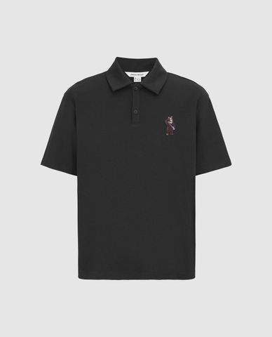  URBAN REVIVO - Áo polo nam tay ngắn phối họa tiết 