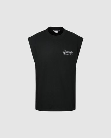  URBAN REVIVO - Áo sát nách nam cổ tròn in chữ 