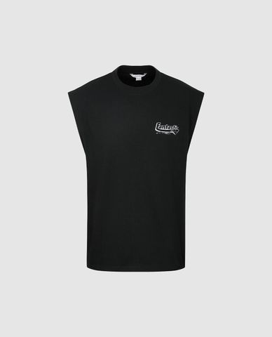  URBAN REVIVO - Áo sát nách nam cổ tròn in chữ 