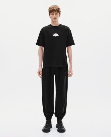  URBAN REVIVO - Quần jogger nam lưng thun phối dây rút 