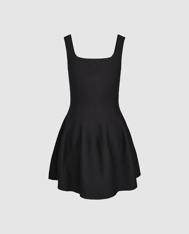  URBAN REVIVO - Đầm hai dây mini dáng xòe đính đá 