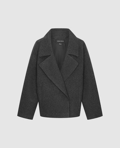  URBAN REVIVO - Áo khoác blazer nữ cổ V phom rộng 