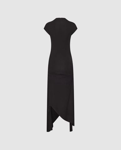  URBAN REVIVO - Đầm body midi cổ cao xẻ tà 