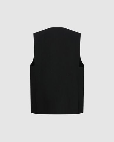  URBAN REVIVO - Áo khoác gilet nữ cổ V thời thượng 