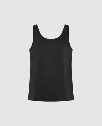  URBAN REVIVO - Áo ba lỗ nữ cổ tròn tối giản 