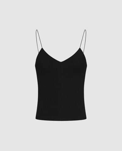  URBAN REVIVO - Áo hai dây nữ cổ V phom ôm 