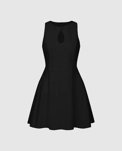  URBAN REVIVO - Đầm sát nách mini dáng chữ A 