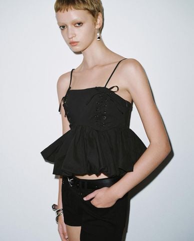  URBAN REVIVO - Áo hai dây nữ Flared Cami 