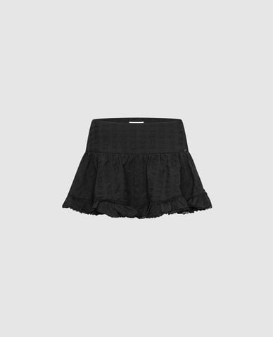  URBAN REVIVO - Chân váy chữ A mini nhún bèo 
