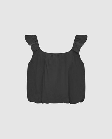  URBAN REVIVO - Áo hai dây nữ bản rộng cổ vuông 