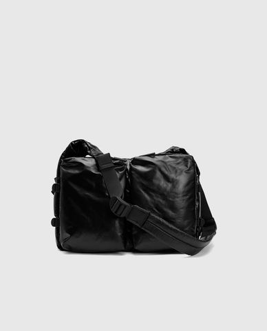  URBAN REVIVO - Túi đeo vai nam phom chữ nhật Quilted 