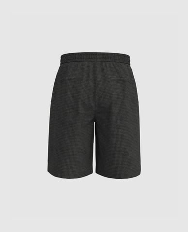  URBAN REVIVO - Quần short nam ống rộng phối dây rút 