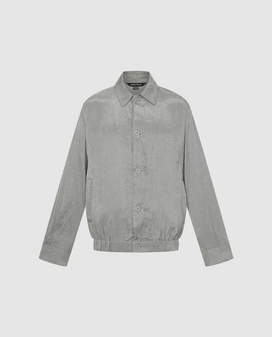  URBAN REVIVO - Áo khoác gió nam cổ bẻ tay dài 