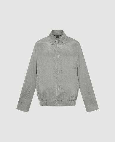  URBAN REVIVO - Áo khoác gió nam cổ bẻ tay dài 