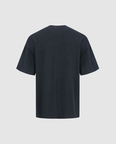 URBAN REVIVO - Áo thun nam cổ tròn tay ngắn in chữ 